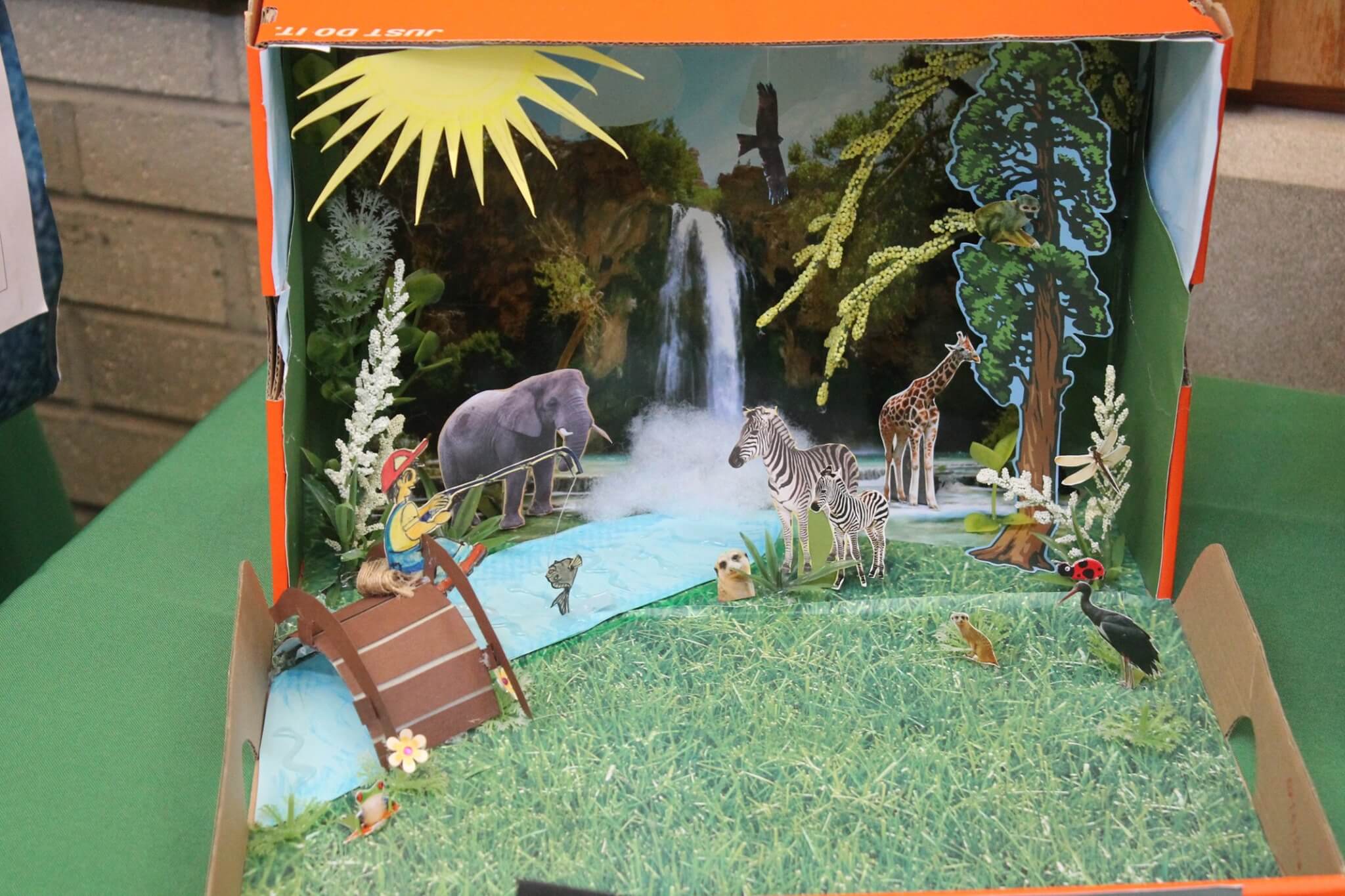 Earth Day Dioramas at Wegner School